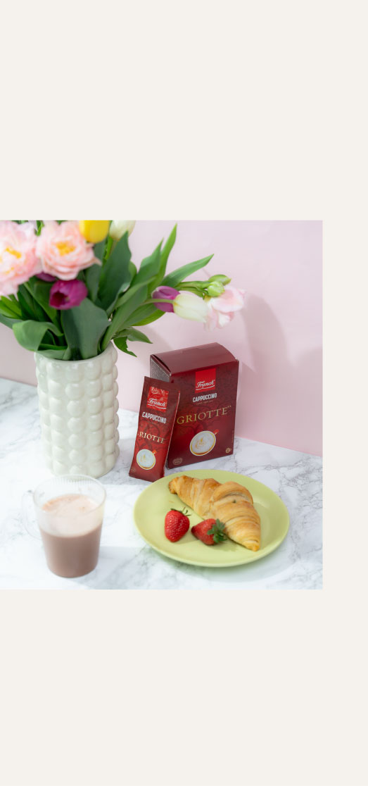 Franck Cappuccino Griotte i croissant
