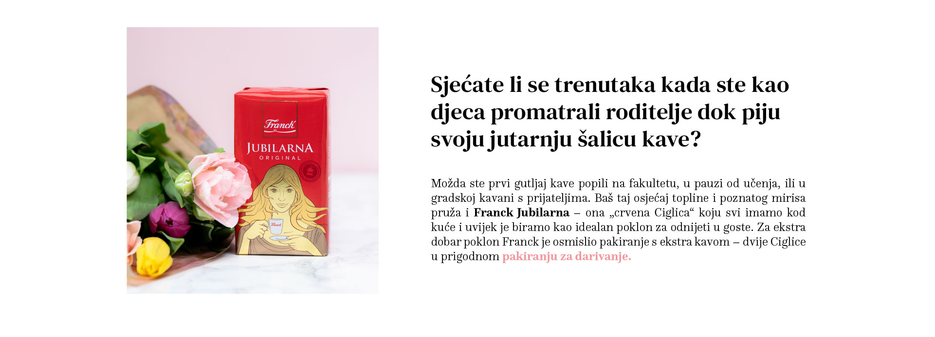 Franck Jubilarna — pakiranje za darivanje
