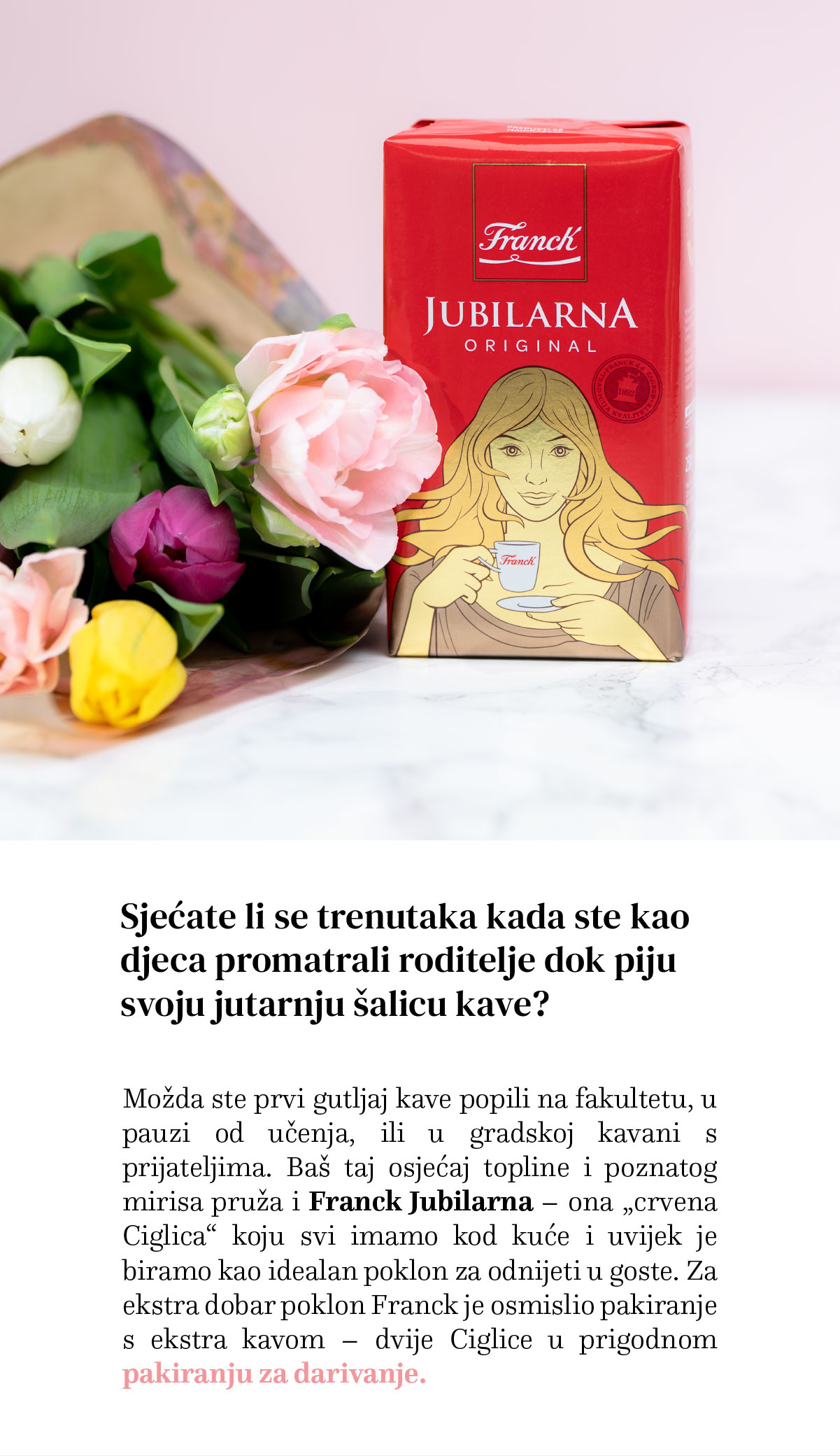 Franck Jubilarna — pakiranje za darivanje