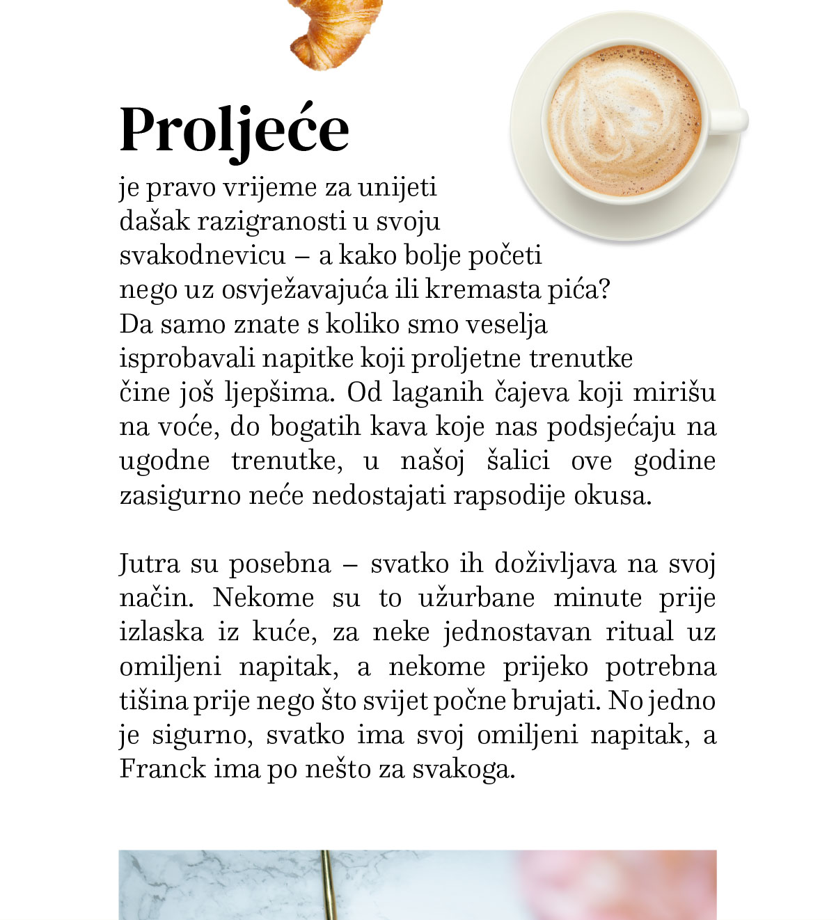 Proljeće — vrijeme za napitke koji proljetne trenutke čine još ljepšima